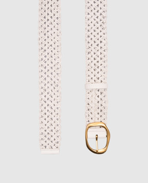 Twinset Белый пояс с плетением 251TO5290