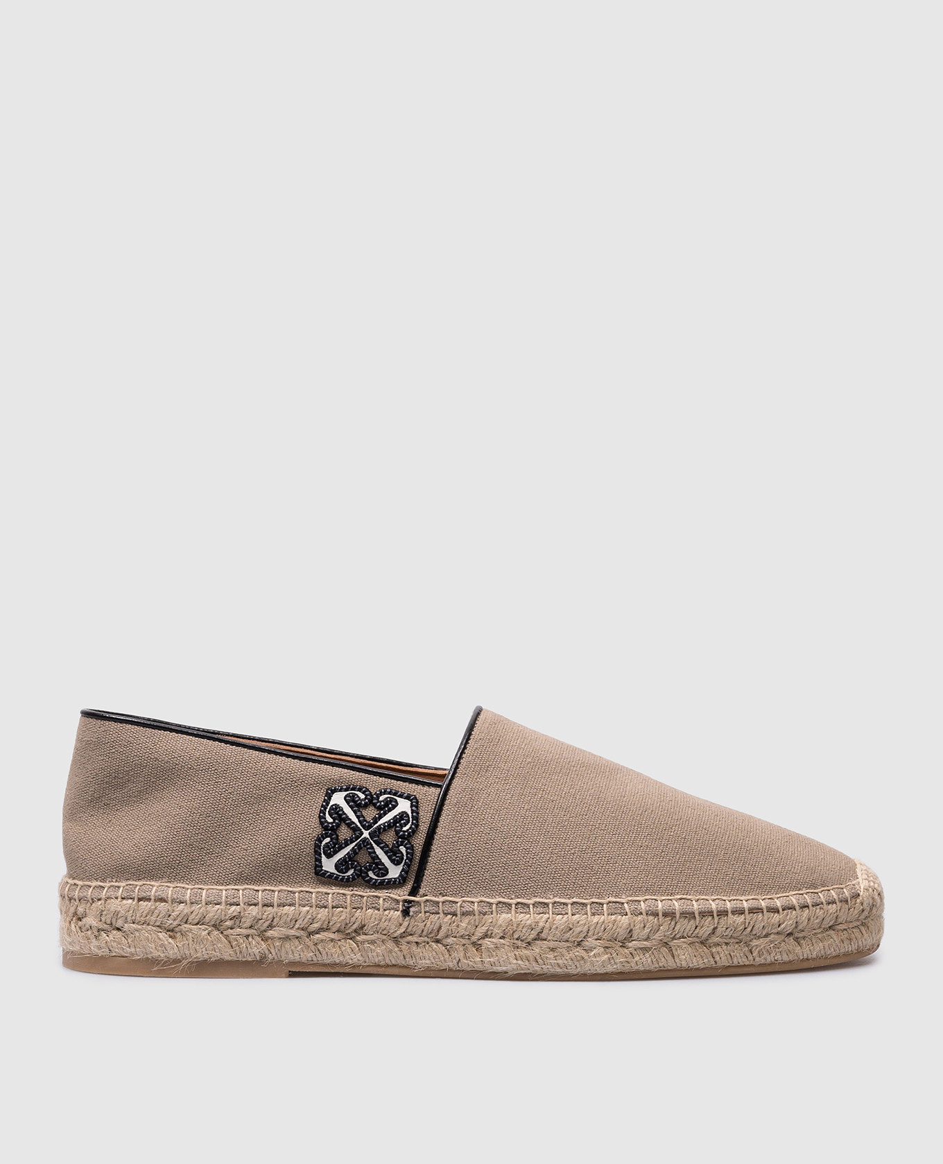 Brown Anglette espadrilles with Arrow patch