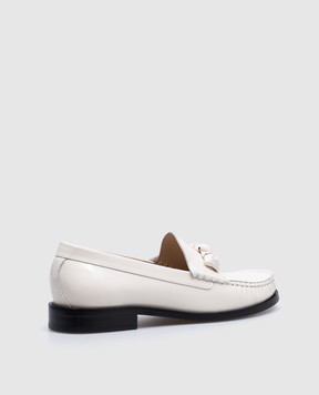 Stuart Weitzman Білі шкіряні лофери ROSIE SK173
