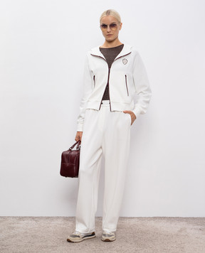 Brunello Cucinelli Белые спортивные штаны MG927VD299