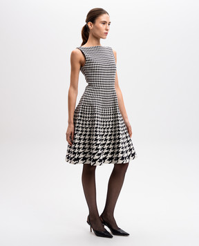 Christian Dior Сукня міді у візерунок pied-de-poule 214L01AM712