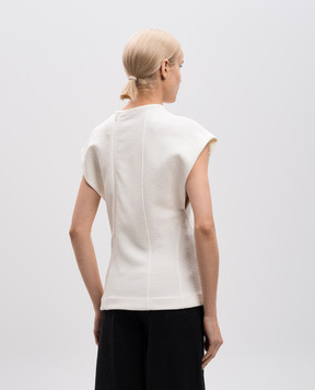 Jil Sander Білий топ з акцентними швами J02NC0264J20232