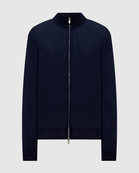Brunello Cucinelli Кардиган з вовни і кашеміру синього кольору M2400106