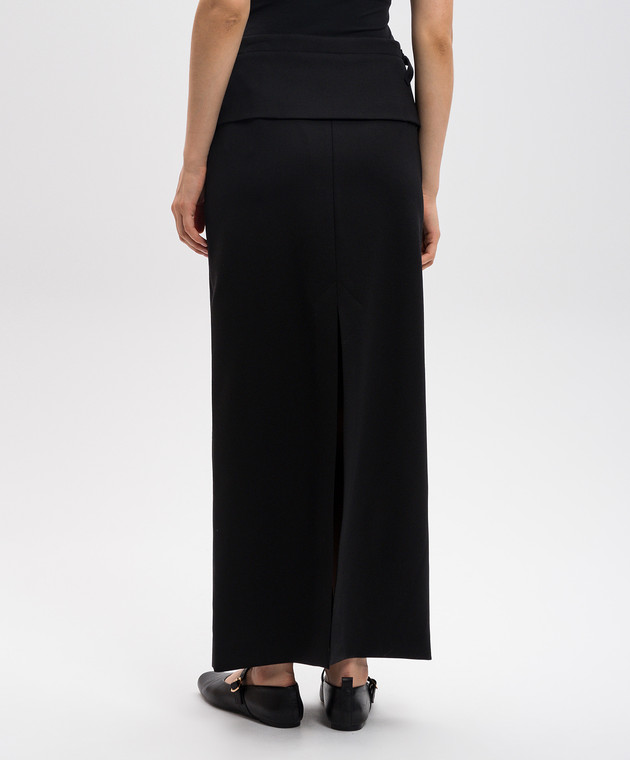 PROENZA SCHOULER Черная юбка Adriana из шерсти R2445001AW149 изображение 4