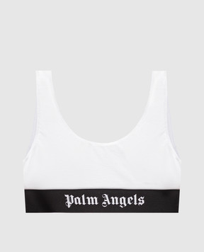 Palm Angels Белый топ с логотипом PWUB002C99FAB003
