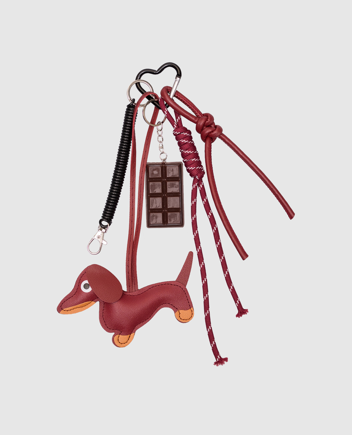 

Бордовый брелок для сумки Small Puppy, Брелоки