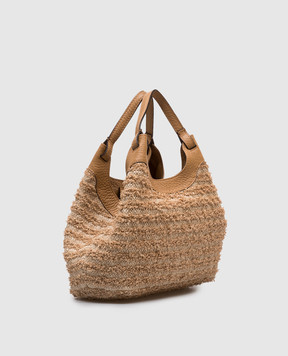 Gianni Chiarini Бежевая сумка-тоут DUA BS11119FROU