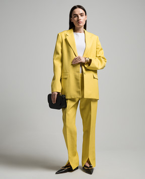 Jil Sander Жовті штани з льоном J01KA0146J65005