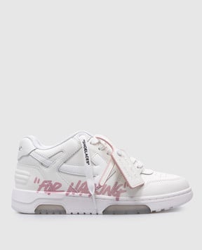 Off-White Білі шкіряні кросівки Out Of Office OWIA259C99LEA019