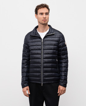 Moncler Синяя пуховая куртка Arnique K20911A00103597YG