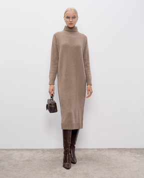 Max Mara Коричнева сукня SUMMER з кашеміру SUMMER