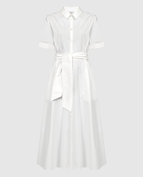 Woolrich Белое платье-рубашка миди CFWWDR0118FRUT3027