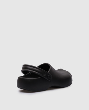 Balenciaga Черные мюли с фактурным логотипом 789637W3SU1