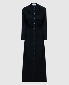 PROENZA SCHOULER Черное платье-рубашка Clara WL2423396JY086
