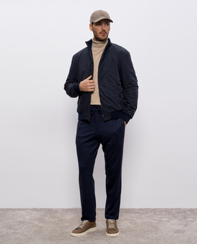 Canali Синяя двусторонняя куртка SG03203O40975