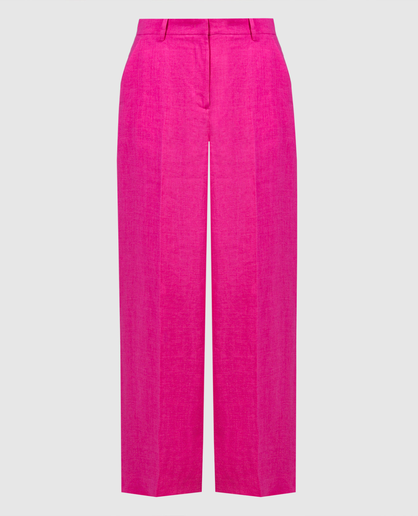 Różowe lniane spodnie Malizia