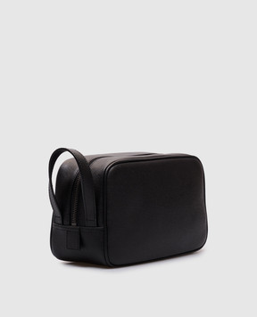 Dolce&Gabbana Чорний шкіряний несесер з логотипом BT3310BG662