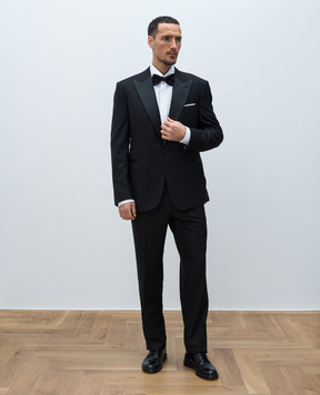 Stefano Ricci Черный костюм из шерсти M6SF431260HB