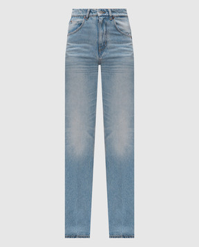 Victoria Beckham Блакитні джинси Julia з ефектом потертості 1125DJE005216I