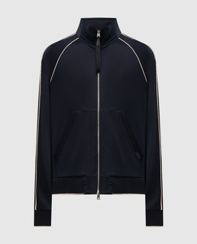 Tom Ford Синя спортивна куртка з логотипом JZL005JMV001S23