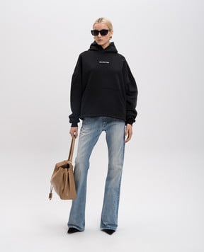 Balenciaga Черные худи с вышивкой логотипа 818433TRVJ3