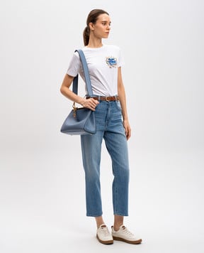 SLVRLAKE Блакитні джинси LONDON CROP LNDC506OLVMA