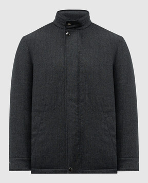 Canali Серая куртка из шерсти SR01809O30479B