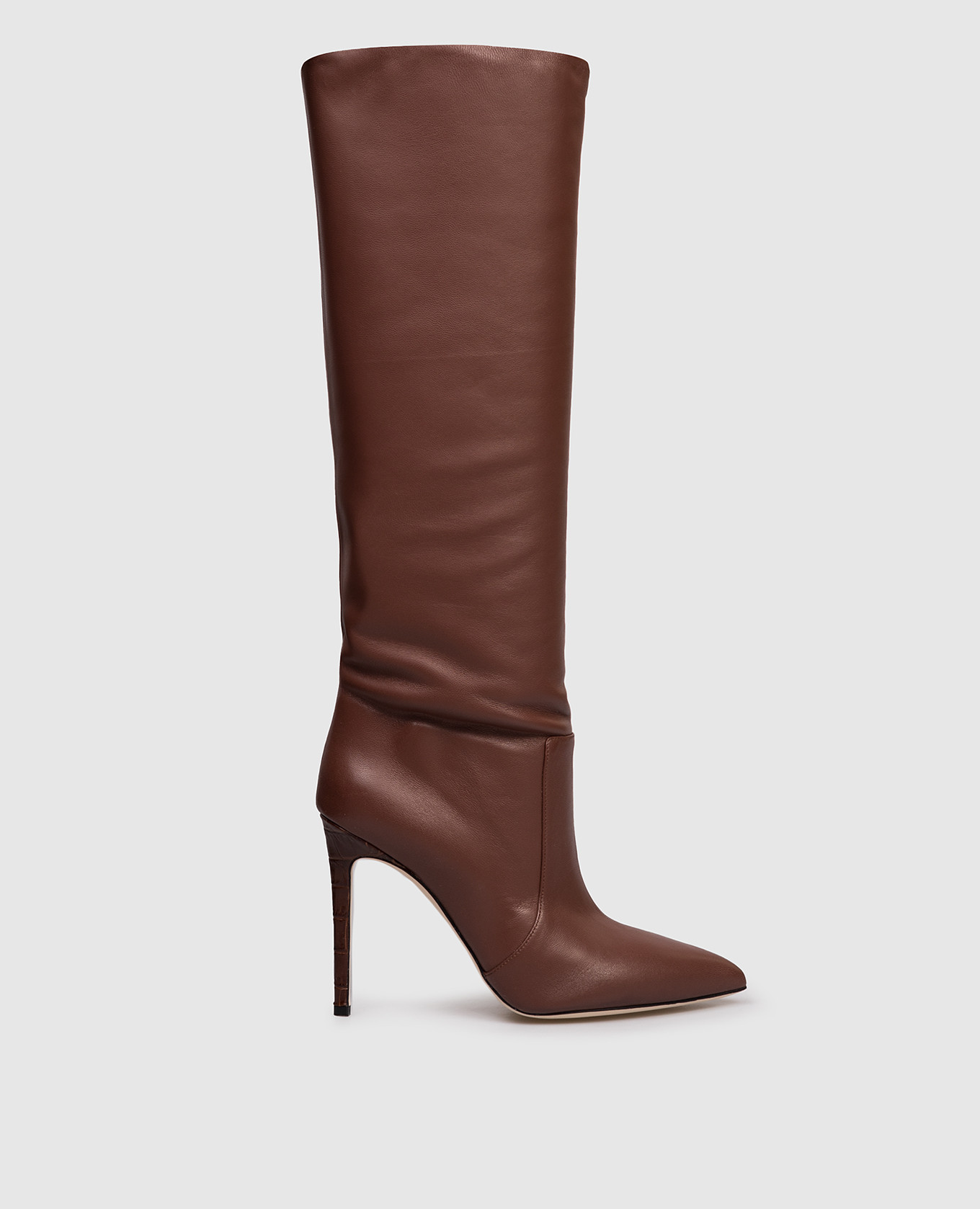 

Коричневые кожаные сапоги Stiletto, Коричневый, Сапоги