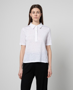 Allude Белое поло из льна 24282001
