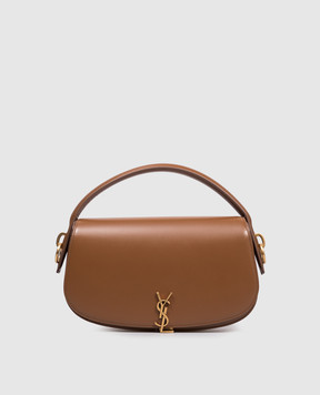 Saint Laurent Коричнева шкіряна сумка-седл VOLTAIRE 8373820SX0W