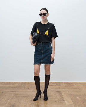 Givenchy Синяя джинсовая юбка мини с эффектом потертости BW40XT5YCA