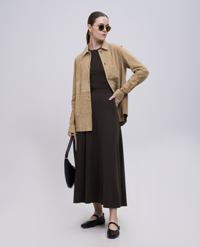 Toteme Коричнева спідниця міді 242WRB1678FB0162