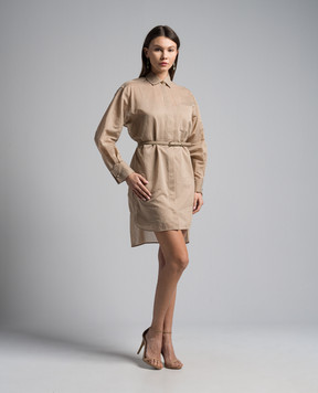 Max Mara Бежева сукня-сорочка BRIOSO в смужку BRIOSO