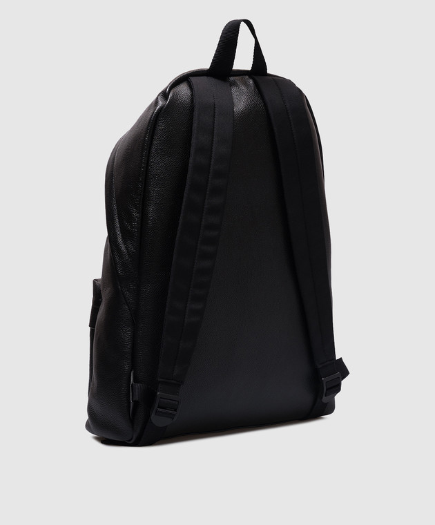 Balenciaga Черный кожаный рюкзак Explorer с принтом логотип логотип 5032212ABND изображение 3