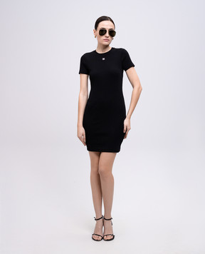 Givenchy Чорна сукня з емблемою 4G BW22CM3YQS