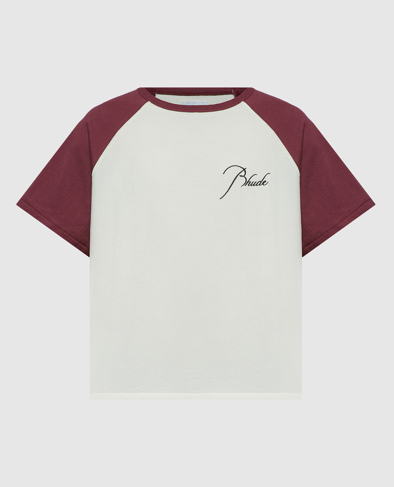 

Бежевая футболка RAGLAN с вышивкой логотипа, Бежевый, Футболки