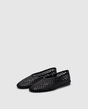 PROENZA SCHOULER Чорні шкіряні балетки Tee з перфорацією SH251015AL001FC