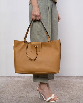 Gianni Chiarini Коричневая кожаная сумка-тоут MARISOL BS11471TKL