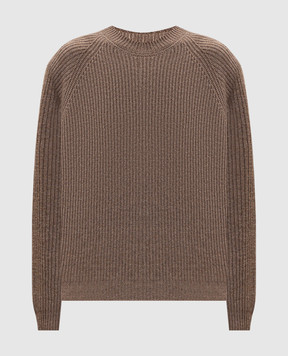 John Smedley Коричневий светр LYLLA з кашеміру і вовни LYLLA