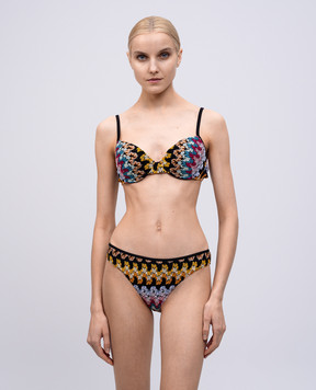 Missoni Чорний купальник з ажурним візерунком з люрексом MC22SP01BR0000