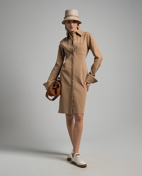 Max Mara Sportmax Бежева сукня-сорочка Felino FELINO