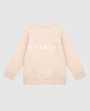 Givenchy Детский бежевый свитшот с логотипом H306311218