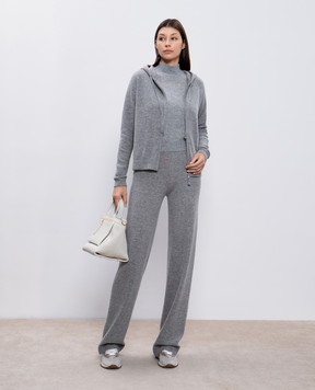 Allude Серая спортивная куртка из шерсти и кашемира 24517700