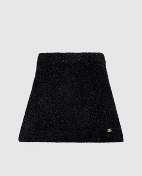 Dolce&Gabbana Дитяча чорна спідниця з логотипом L5KI07JAIQ56