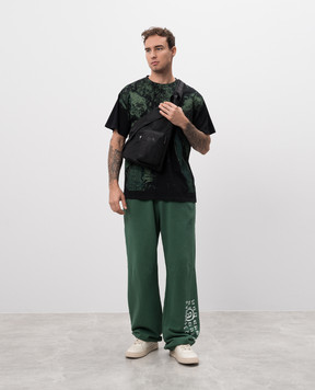 Maison Margiela MM6 Чорна футболка з принтом SH2GC0010S23588