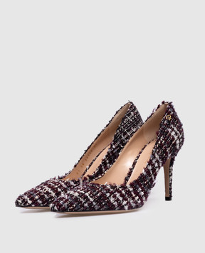 Gianvito Rossi Бордові човники Boucle з люрексом G2231985RICBCL