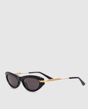 Bottega Veneta Чорні сонцезахисні окуляри Cat Eye 832788V2Q30