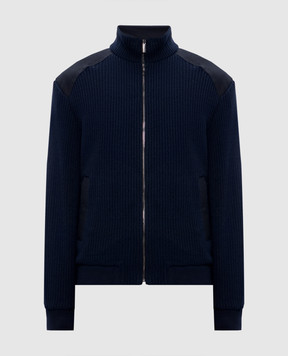 Canali Синяя двусторонняя куртка SG03203O40975