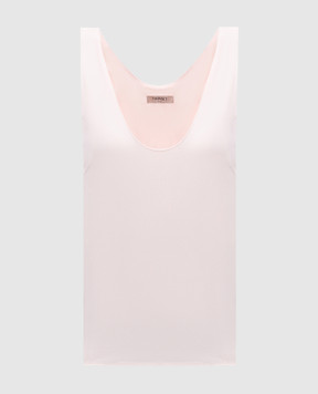 Twinset Рожевий топ з логотипом 251TP2651