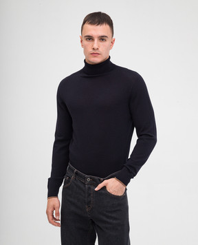 Peserico Синий гольф из шерсти R59359F18C9770